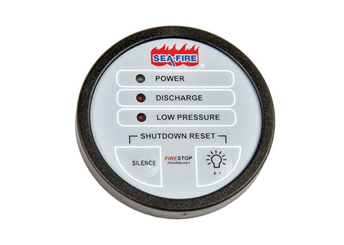 System Monitor and Engine Shutdown Control (MSRS Displays) with High Temp Sensor - Round